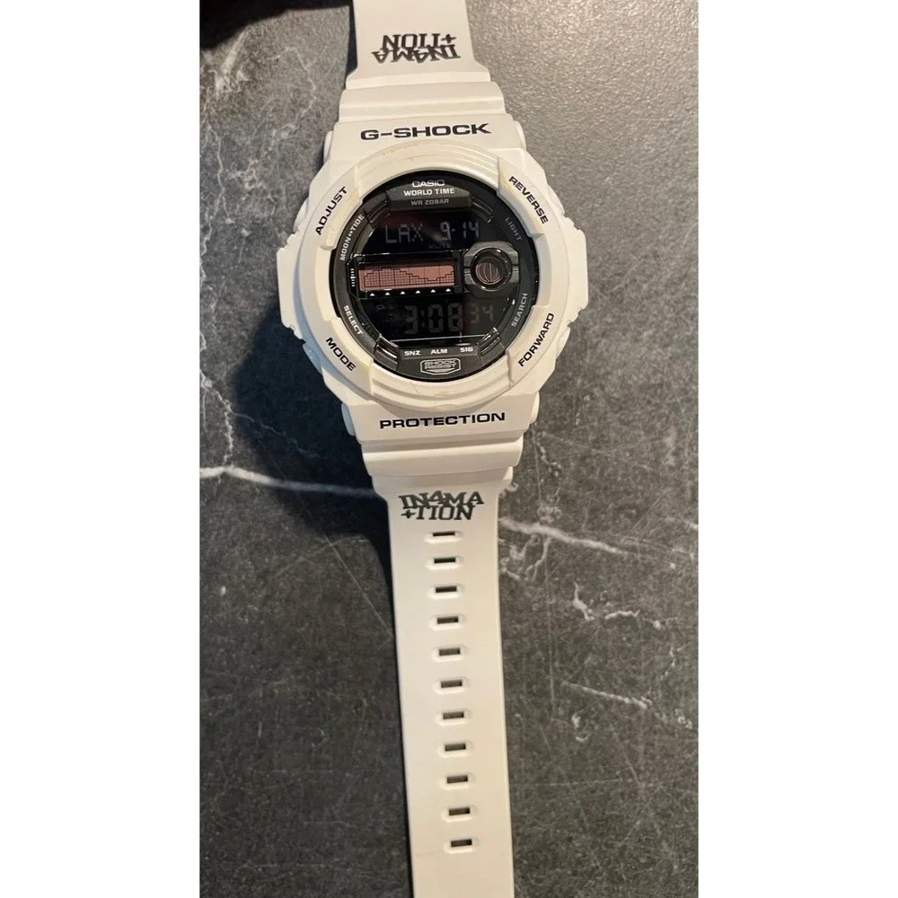Rare Limited White G-Shock G -Lide IN4MATION COLLAB Model GLX-150X